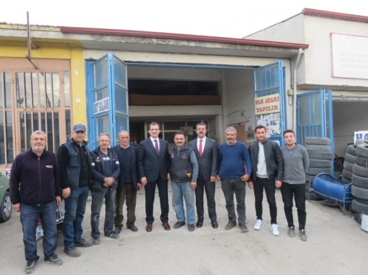 SANAYİ ESNAFINI ZİYARET ETTİ