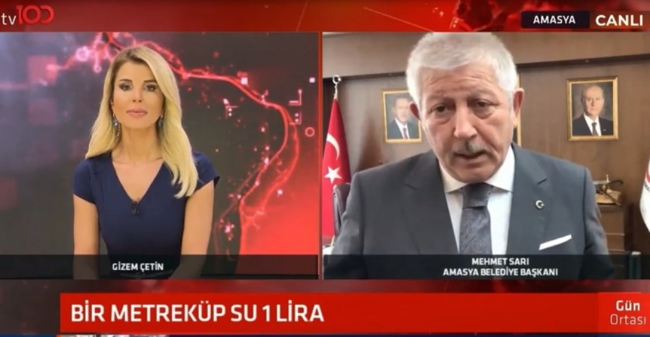 SARI, CANLI YAYINDA SU İNDİRİMİNİ ANLATTI