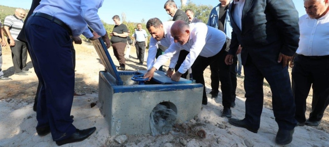 SARIMEŞE KÖYÜ BASINÇLI SULAMA TESİSLERİ HİZMETE GİRDİ