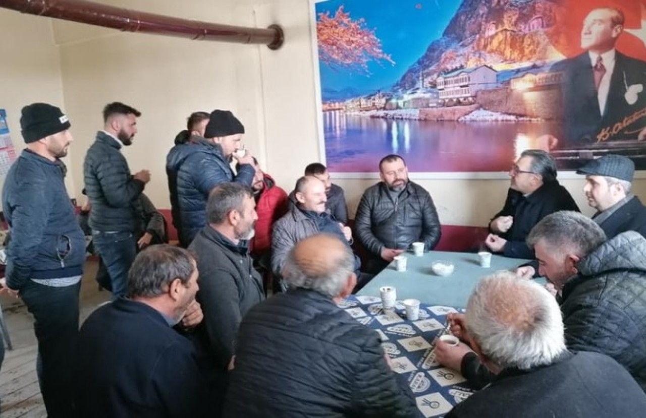 SERALARI ZARAR GÖREN ÇİFTÇİLERİ ZİYARET ETTİ