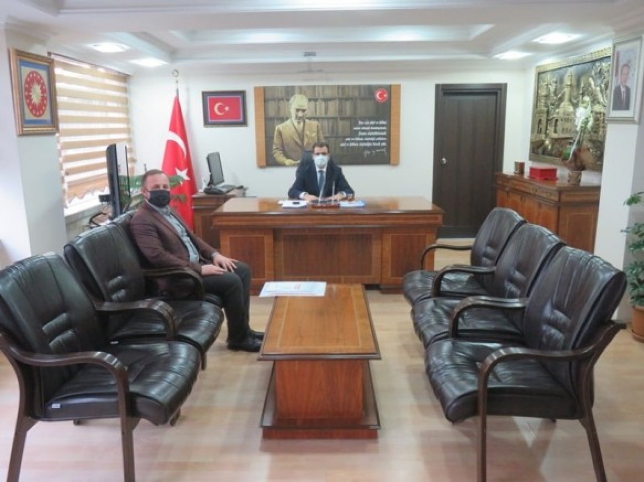 SERHAN ÖZTUNÇ’TAN KAYMAKAM GÜLDOĞAN’A ZİYARET