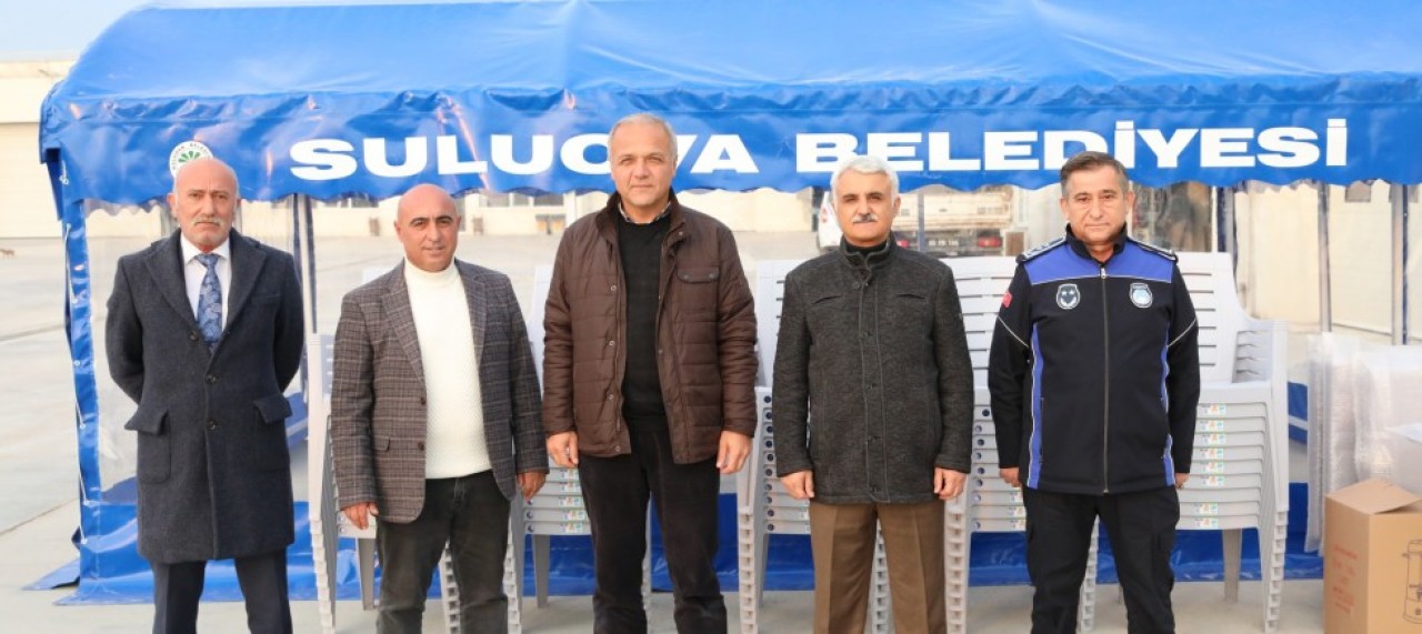 SULUOVA BELEDİYESİNDEN CENAZE SAHİPLERİNE TAZİYE ÇADIRI HİZMETİ