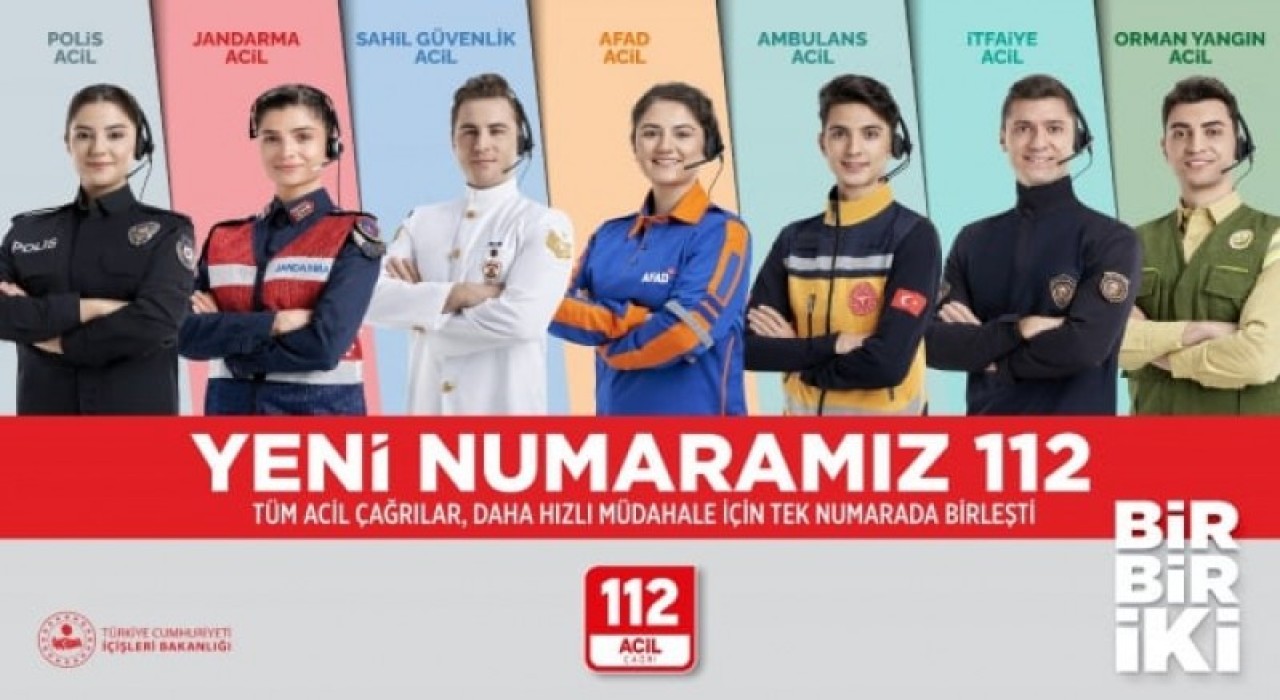 TÜM ACİL DURUMLARIN TEK NUMARASI: 112