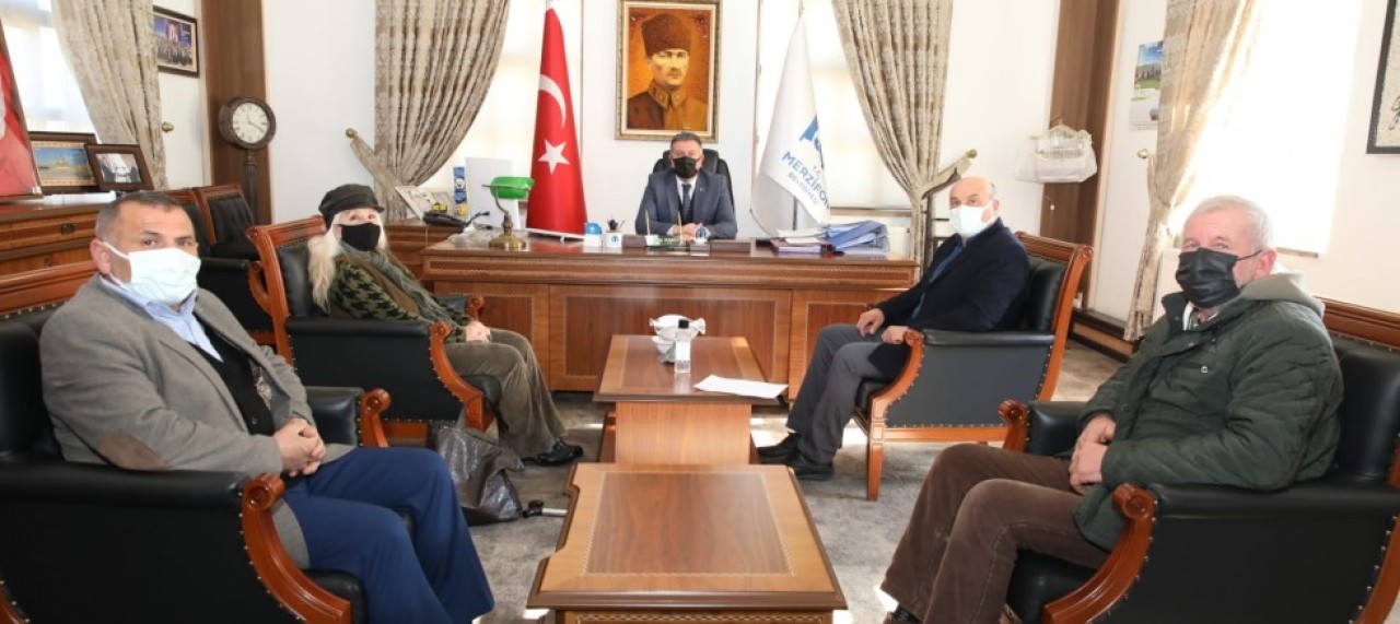 TÜM KÖY SEN HEYETİ BAŞKAN KARGI’YI ZİYARET ETTİ