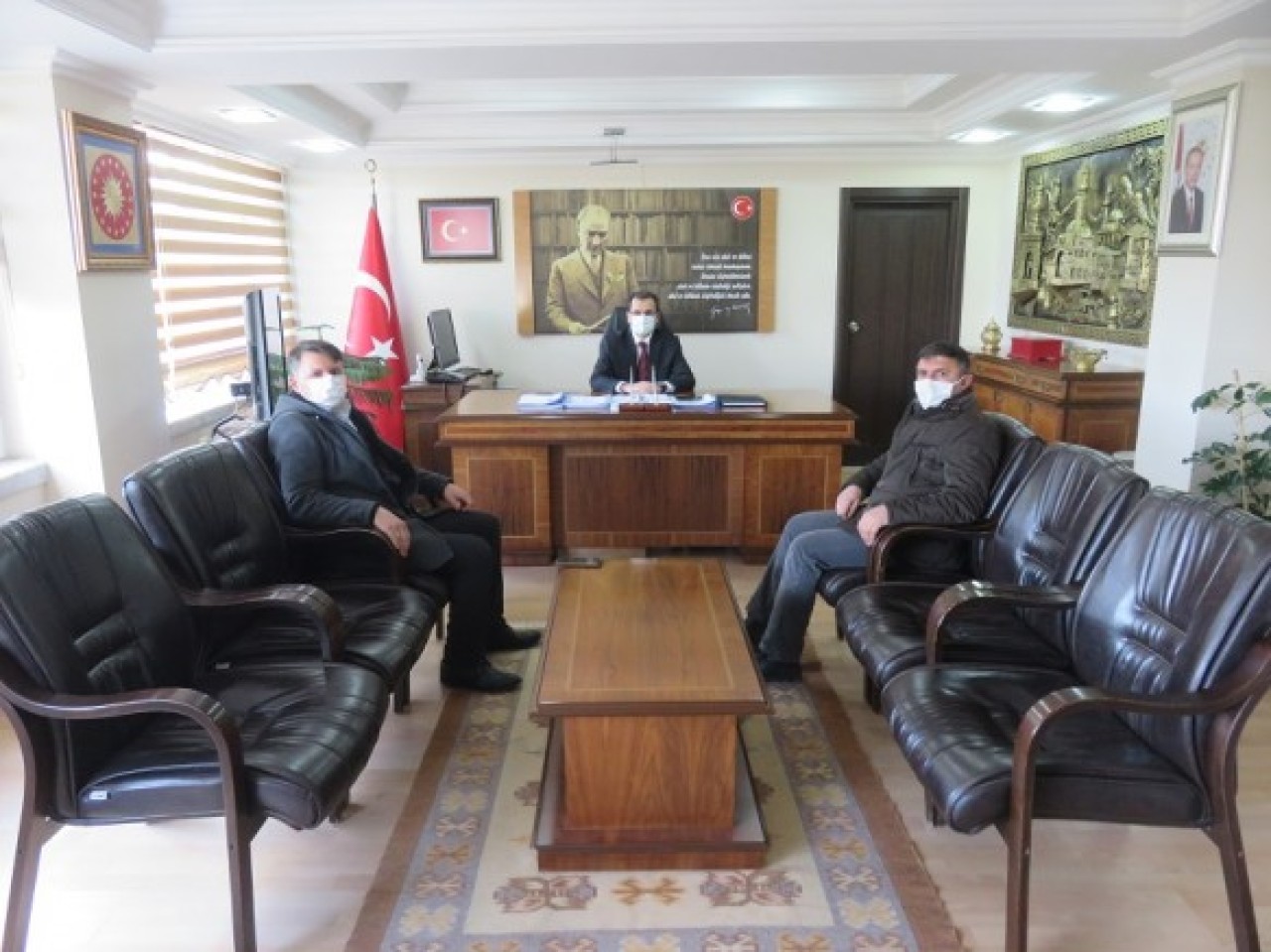 UZUNER’DEN KAYMAKAM GÜLDOĞAN’A ZİYARET