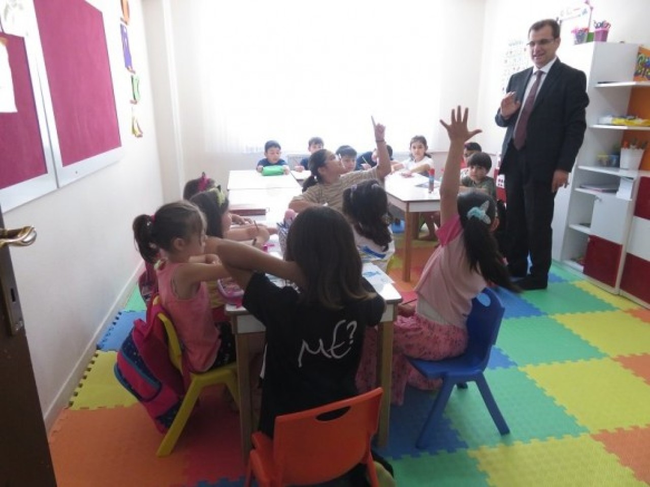 YAZ KUR’AN KURSU’NU ZİYARET ETTİ