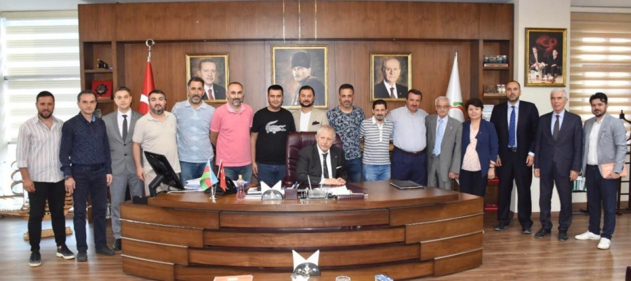 YENİ TEKNİK HEYETTEN BAŞKAN SARI’YA ZİYARET