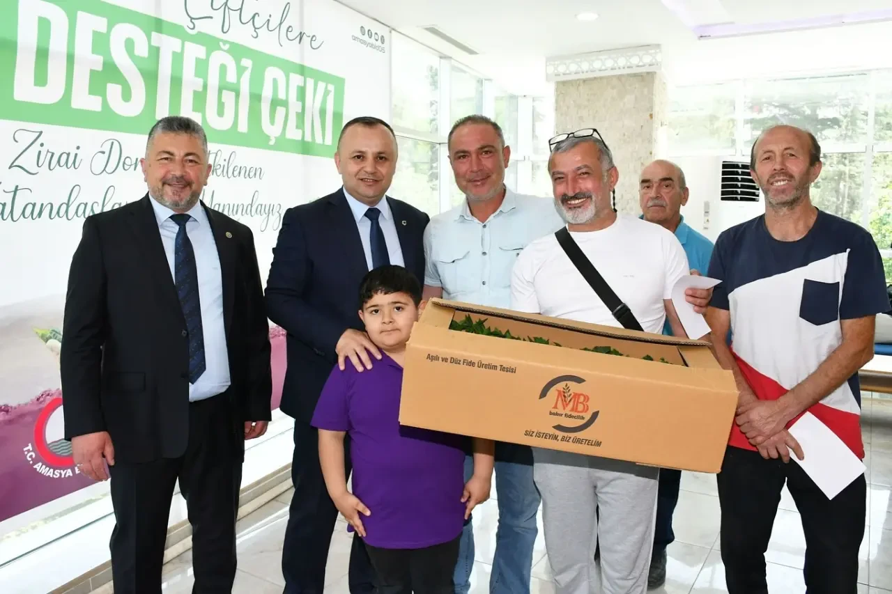 Amasya Belediyesi’nden Üreticiye Can Suyu: Fide Desteği Dağıtıldı 1