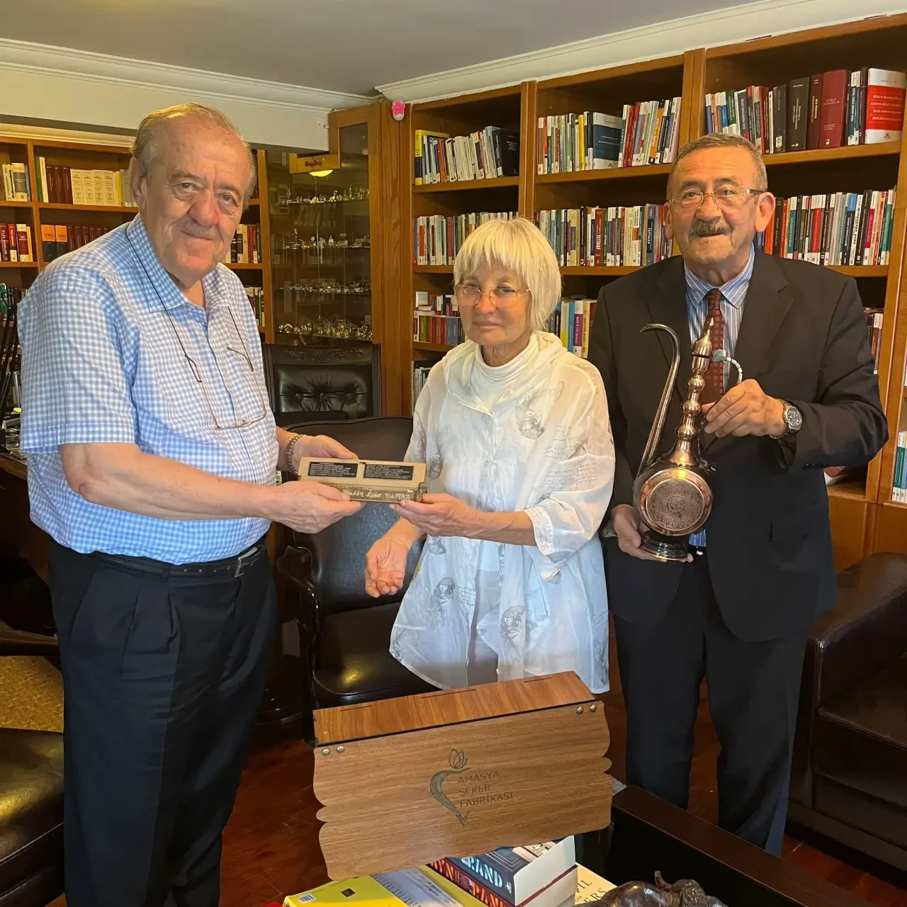 Amasya Pancar Kooperatifi ve Amasya Şeker Fabrikası Heyetinden Prof. Dr. Ejder Yılmaz’a Nezaket ve İstişare Ziyareti 2