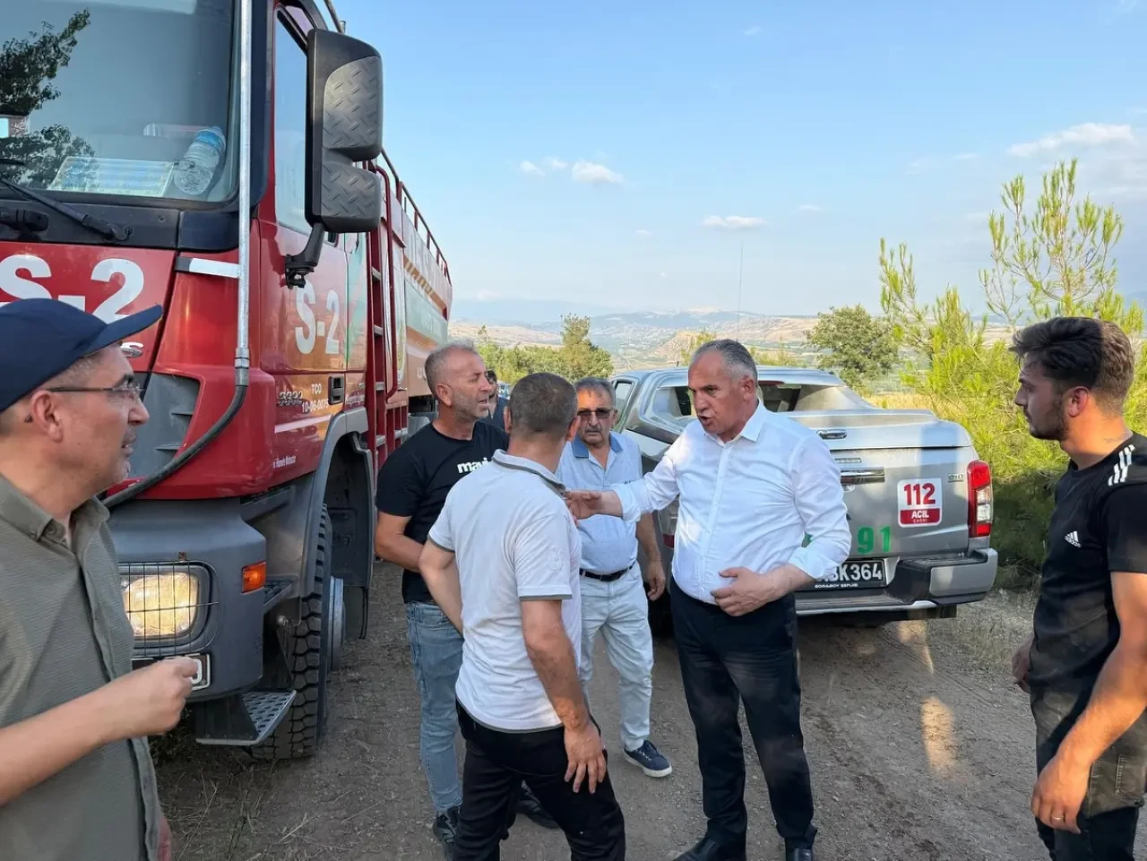 Başkan Özalp Yangın Bölgesinde! 4