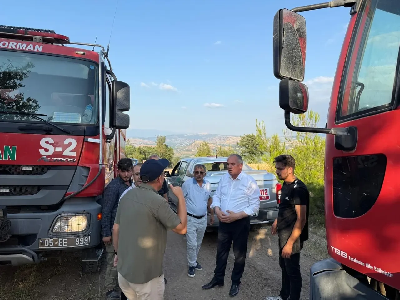 Başkan Özalp Yangın Bölgesinde! 3