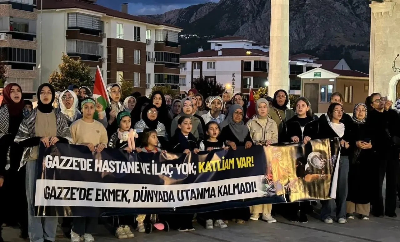 Leman Dergisi ve Gazze'deki Katliam Amasya’da Protesto Edildi 2