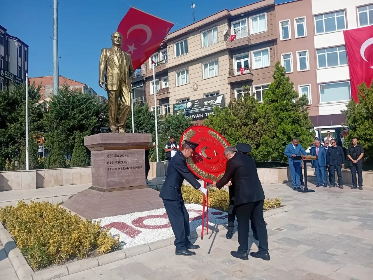 Merzifon’da 30 Ağustos Zafer Bayramı Çelenk Sunma Töreni Düzenlendi 1