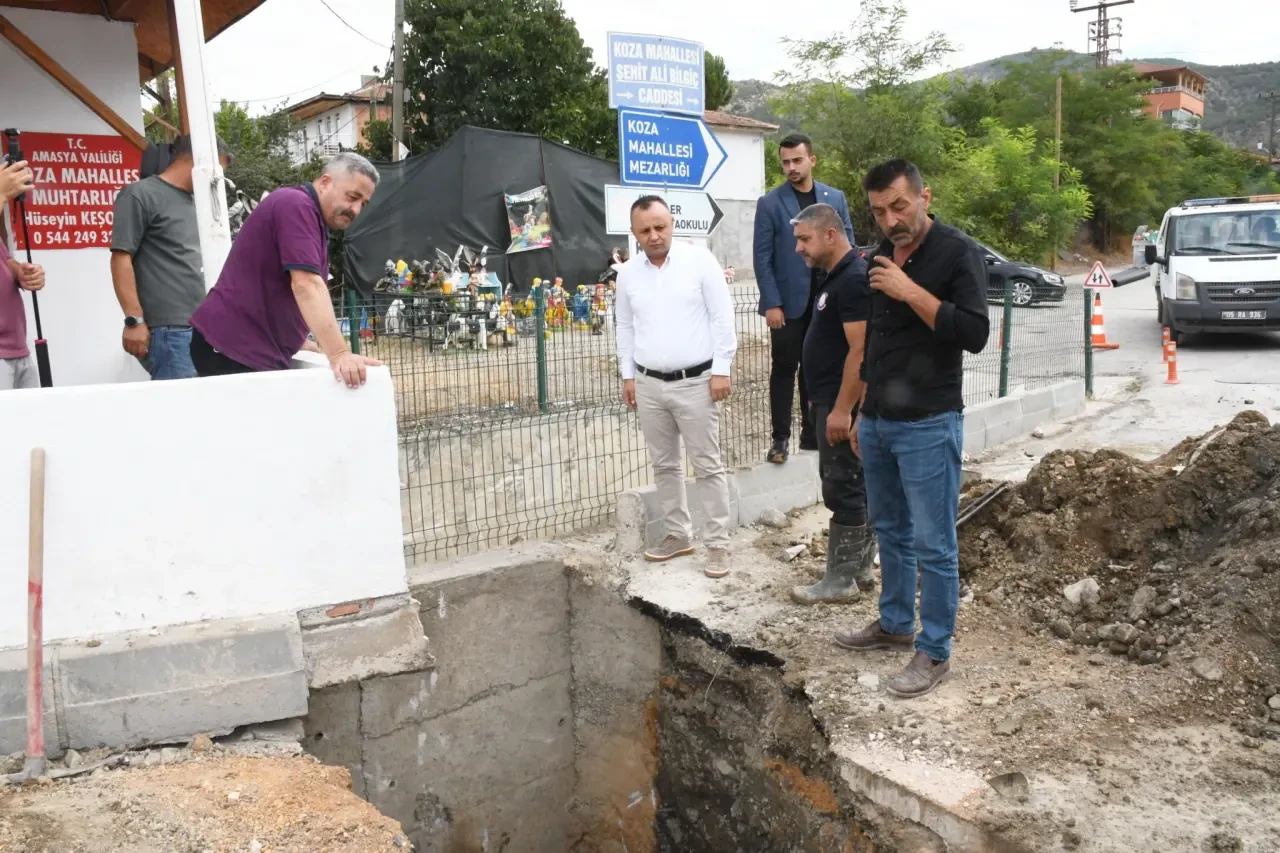 Amasya Belediyesi’nden Koza ve Kurşunlu’ya Yol ve Altyapı Yatırımı 3
