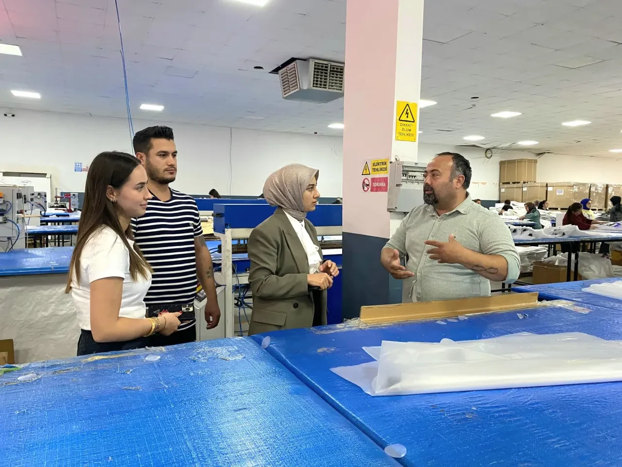 Gümüşhacıköy Kaymakamlığından Polat Dunnage İşletmesinde Üretime Yakın İlgi 1