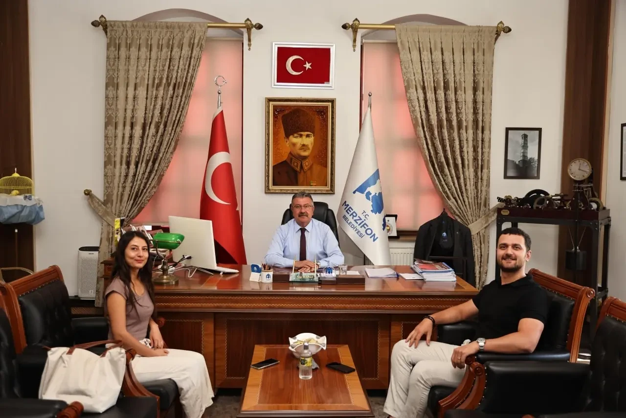 Başkan Alp Kargı Belediyede Konuklarını Ağırladı 1