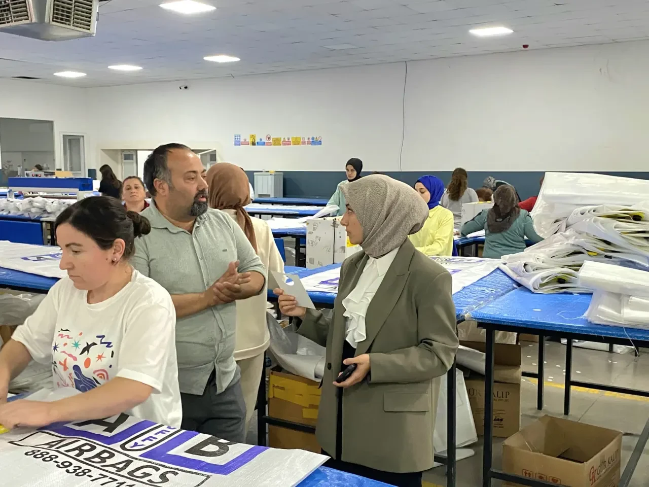 Gümüşhacıköy Kaymakamlığından Polat Dunnage İşletmesinde Üretime Yakın İlgi 4