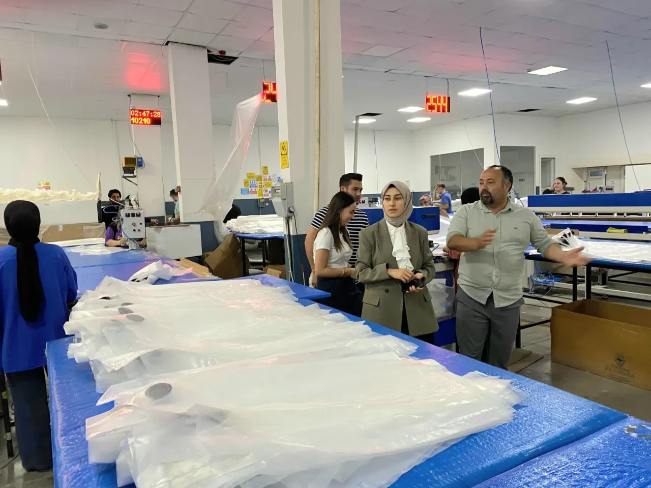 Gümüşhacıköy Kaymakamlığından Polat Dunnage İşletmesinde Üretime Yakın İlgi 2