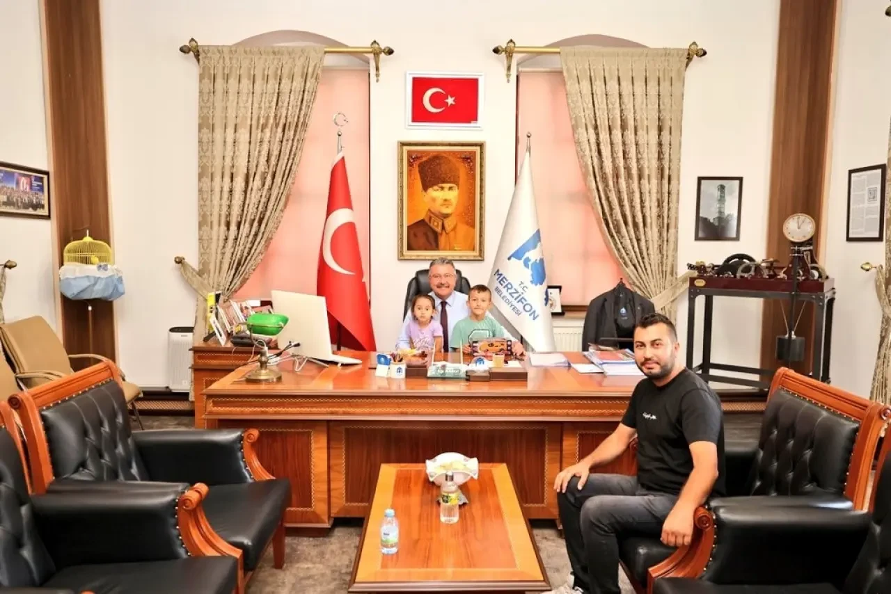 Başkan Alp Kargı Belediyede Konuklarını Ağırladı 3
