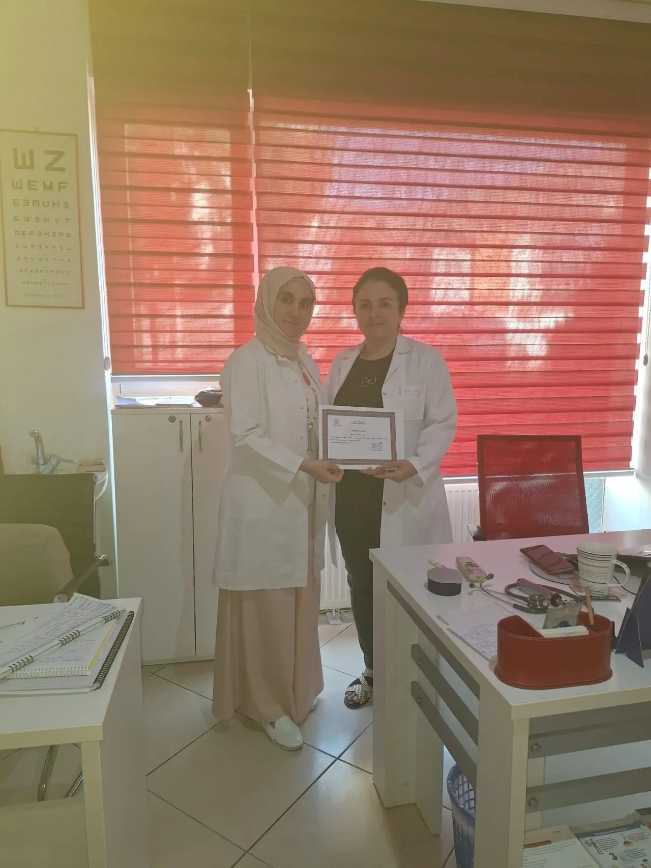 Obezite Taramalarında Başarı Gösteren Sağlık Çalışanlarına Teşekkür Belgeleri 2