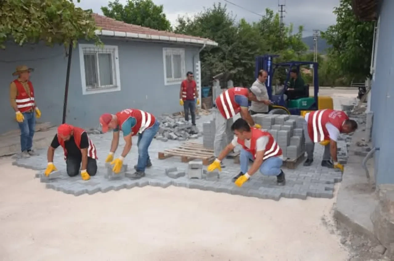 Göynücek Belediyesi’nden Kilitli Parke Taşı Çalışmaları 1