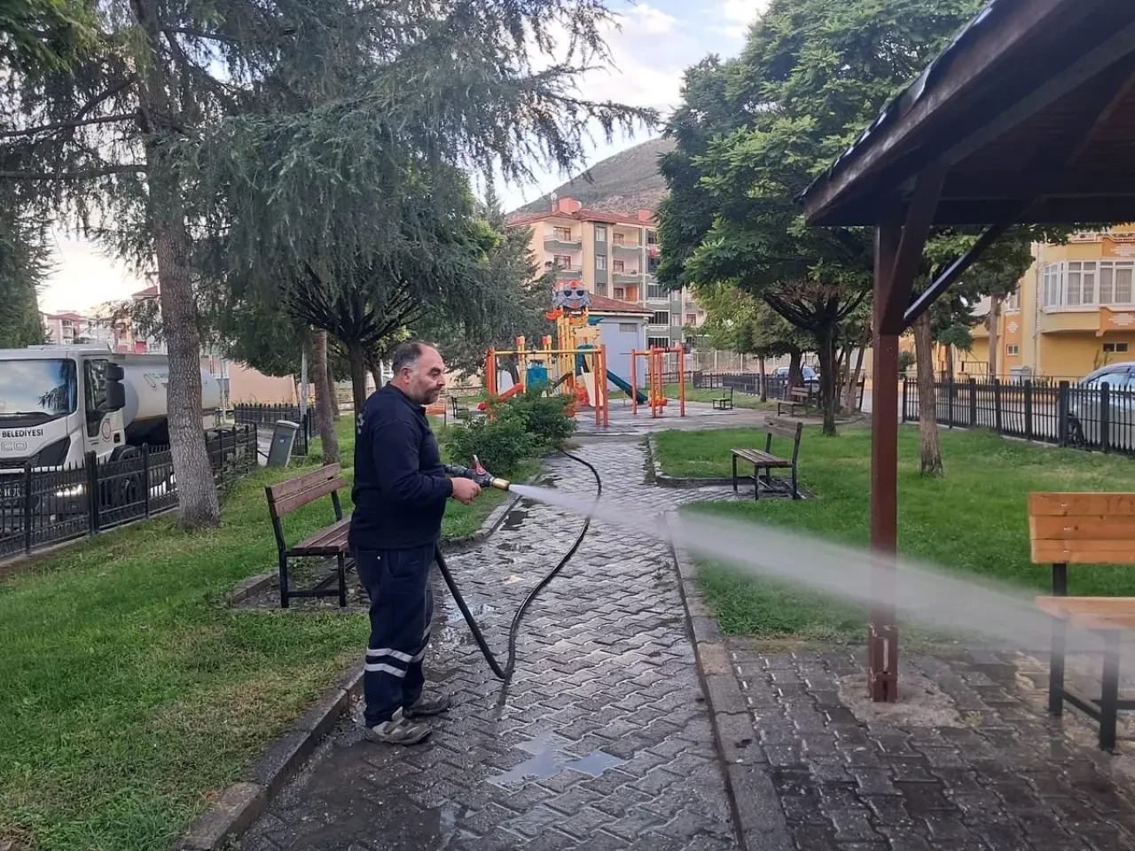 Amasya’da Gece Gündüz Temizlik Mesaisi 2