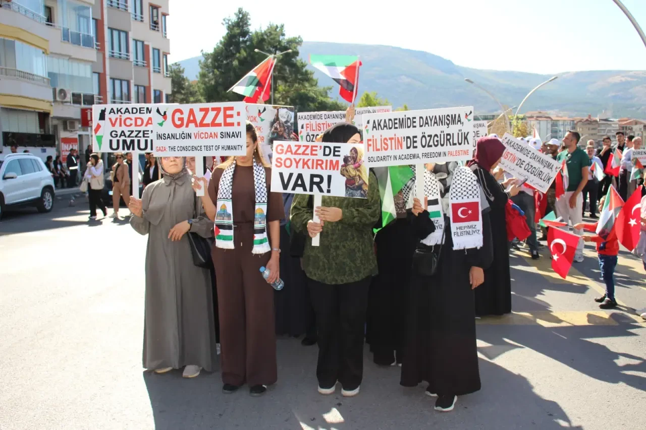 Filistin’e Destek Yürüyüşü Yapıldı 1