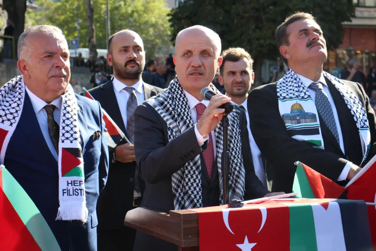 Filistin’e Destek Yürüyüşü Yapıldı 2