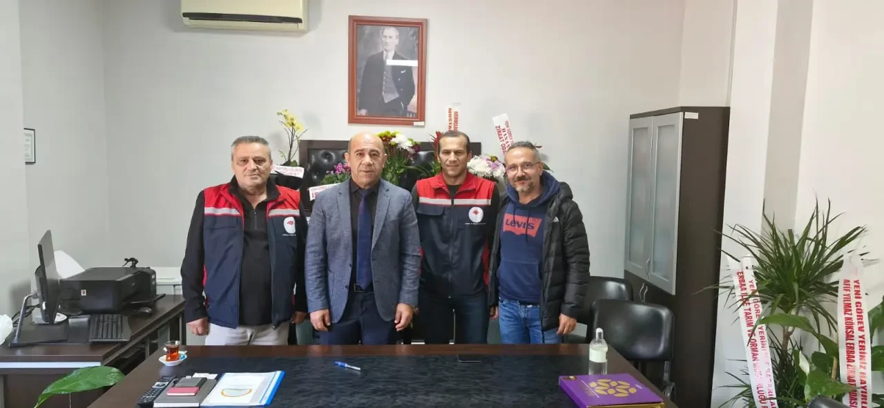 Taşova İlçe Tarım Müdürü Gökbulut’a Erbaa’dan Ziyaret 3