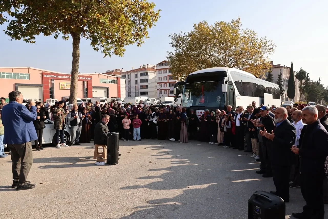 Merzifon’da Umre Yolcularına Dualı Uğurlama 2