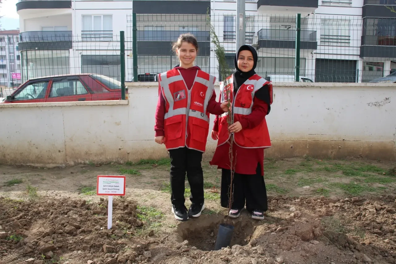 Şehitlerimiz Adına Fidan Dikimi Yapıldı. 2