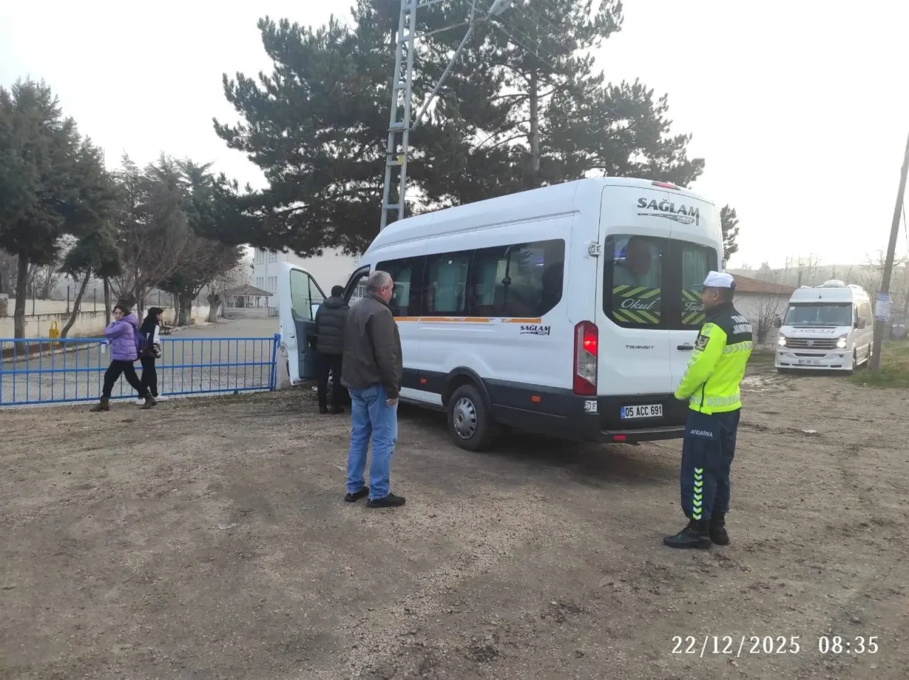 Merzifon’da Okul Servislerine Jandarma Denetimi 1