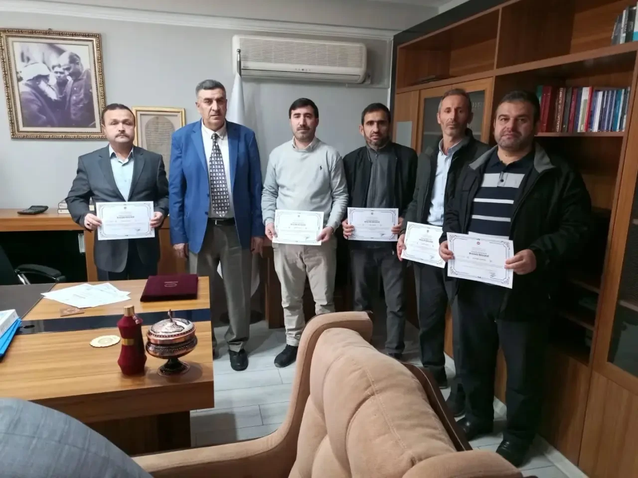 Merzifon Müftülüğünde Din Görevlilerine Sertifikaları Verildi 2