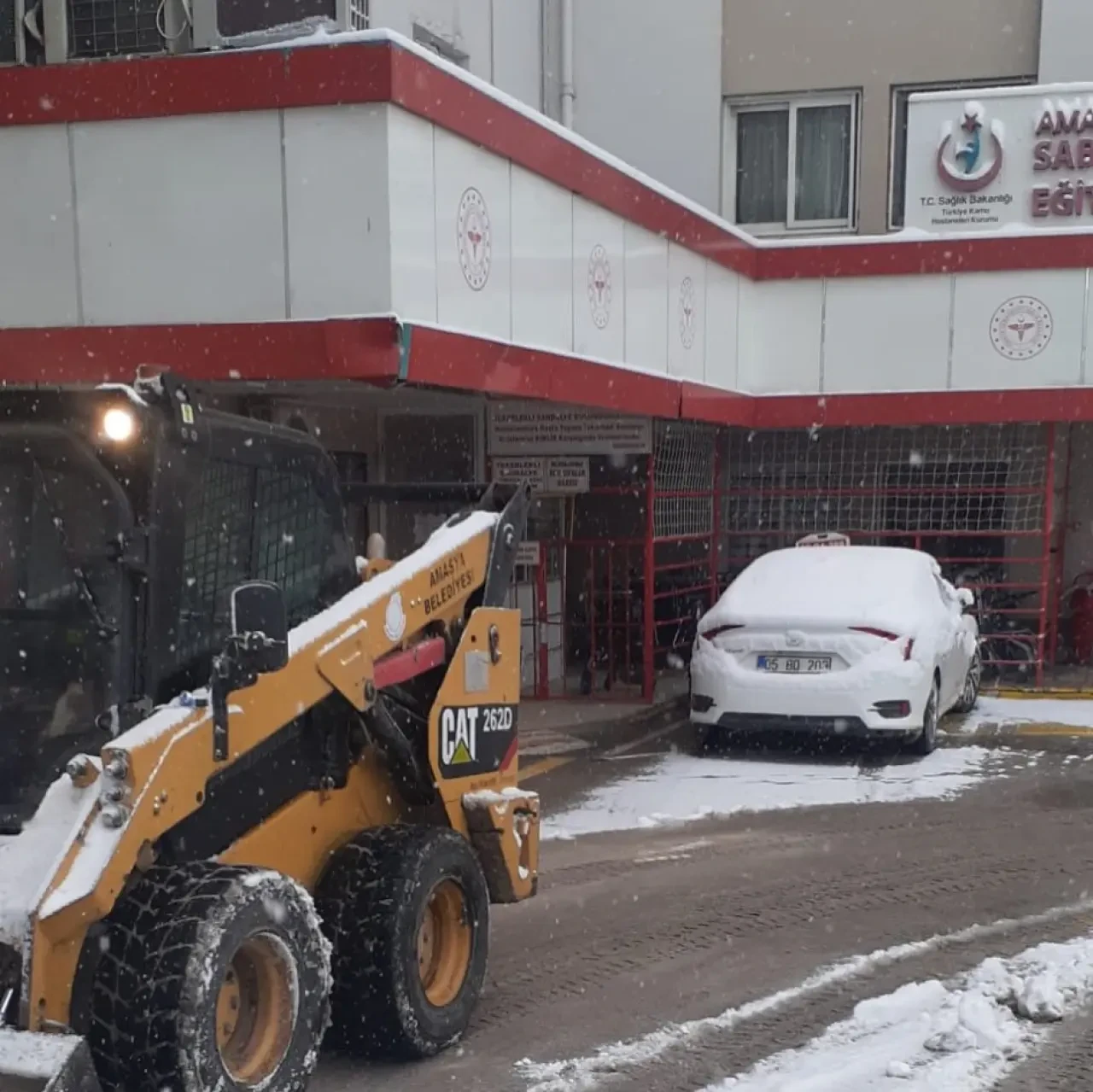 Amasya’da Karla Mücadele 7/24 Sürüyor 2