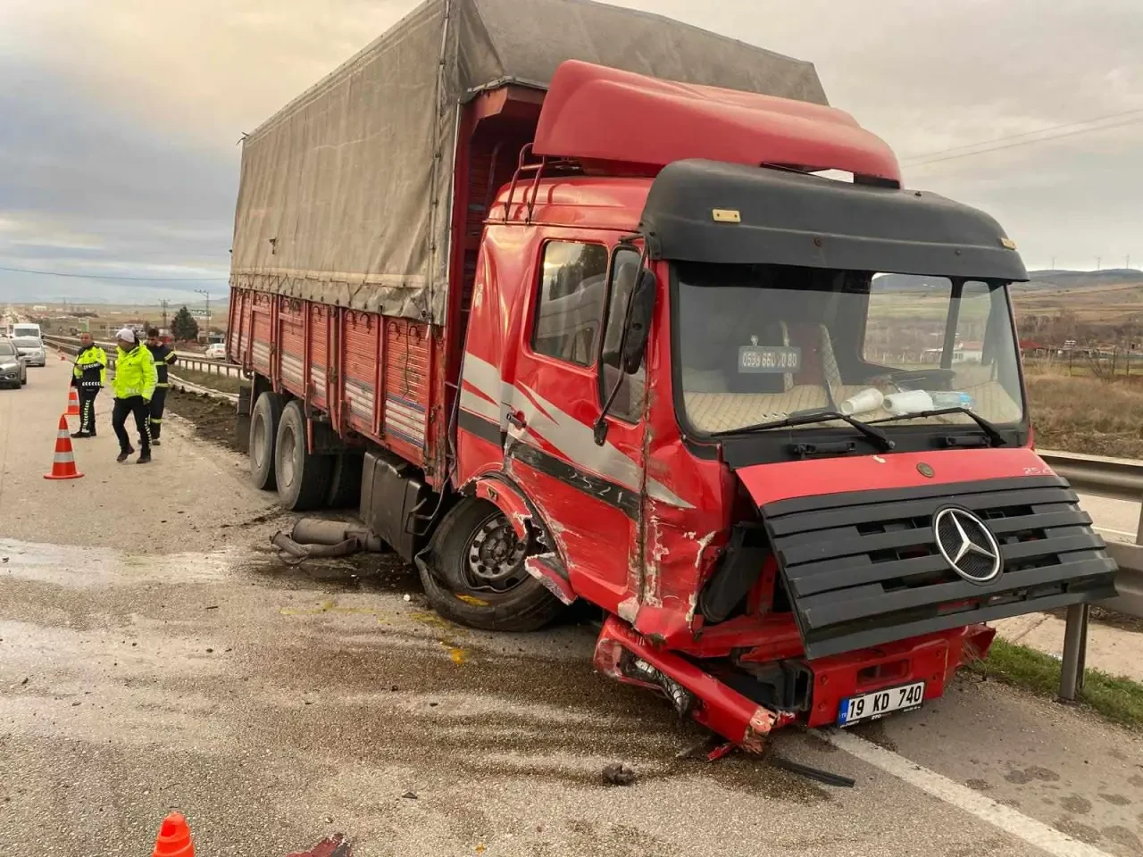 Merzifon'da Trafik Kazası 1