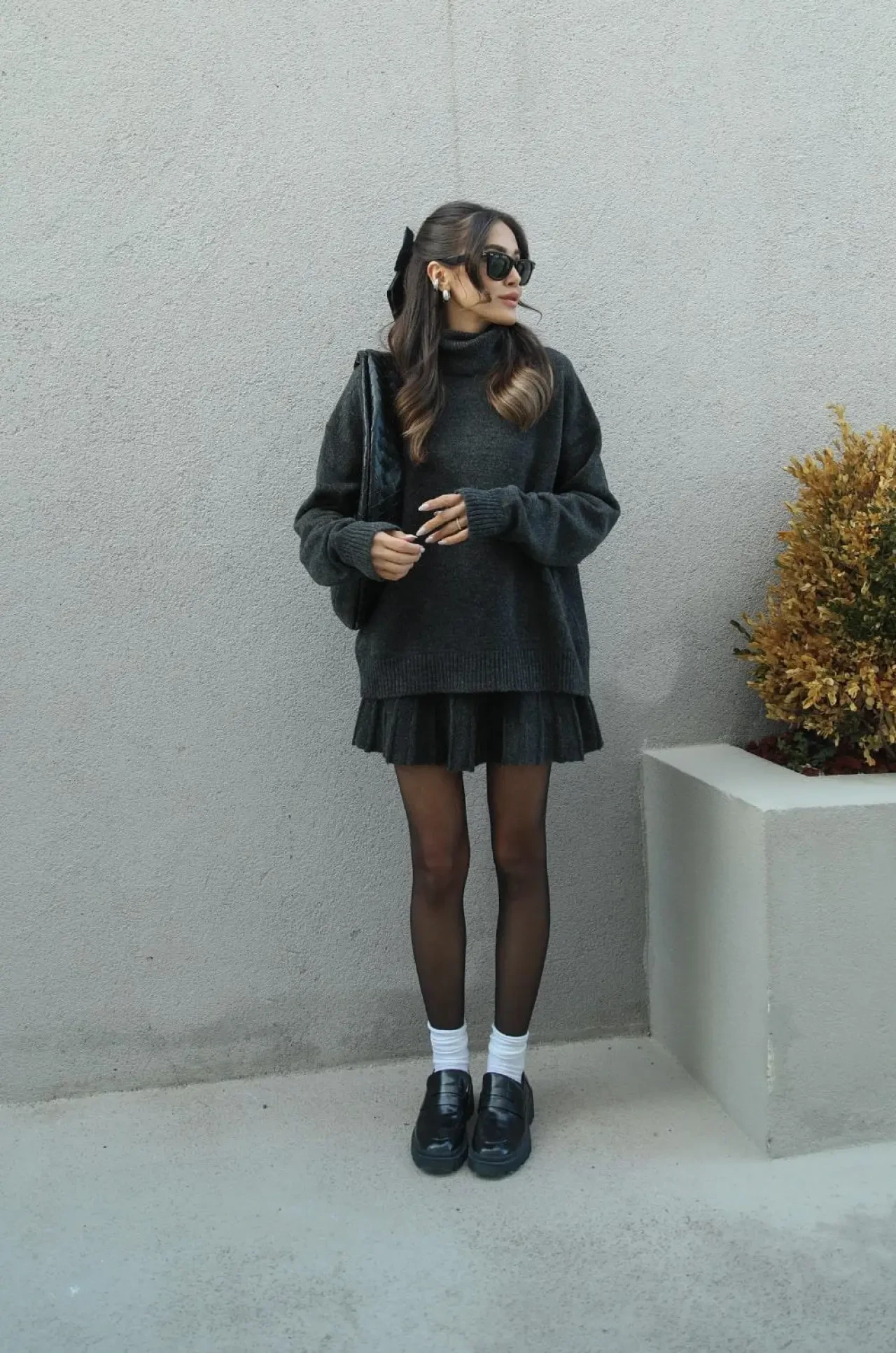 Kazak ve Etek Kombinleriyle Şıklığın En Sıcak Hali 5