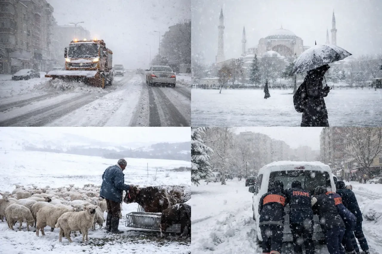 Türkiye Genelinde Alarm: Soğuk Hava ve Kar Etkisini Artırıyor 1