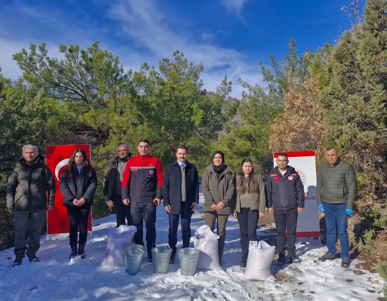 Göynücek’te Yaban Hayvanları Unutulmadı 3