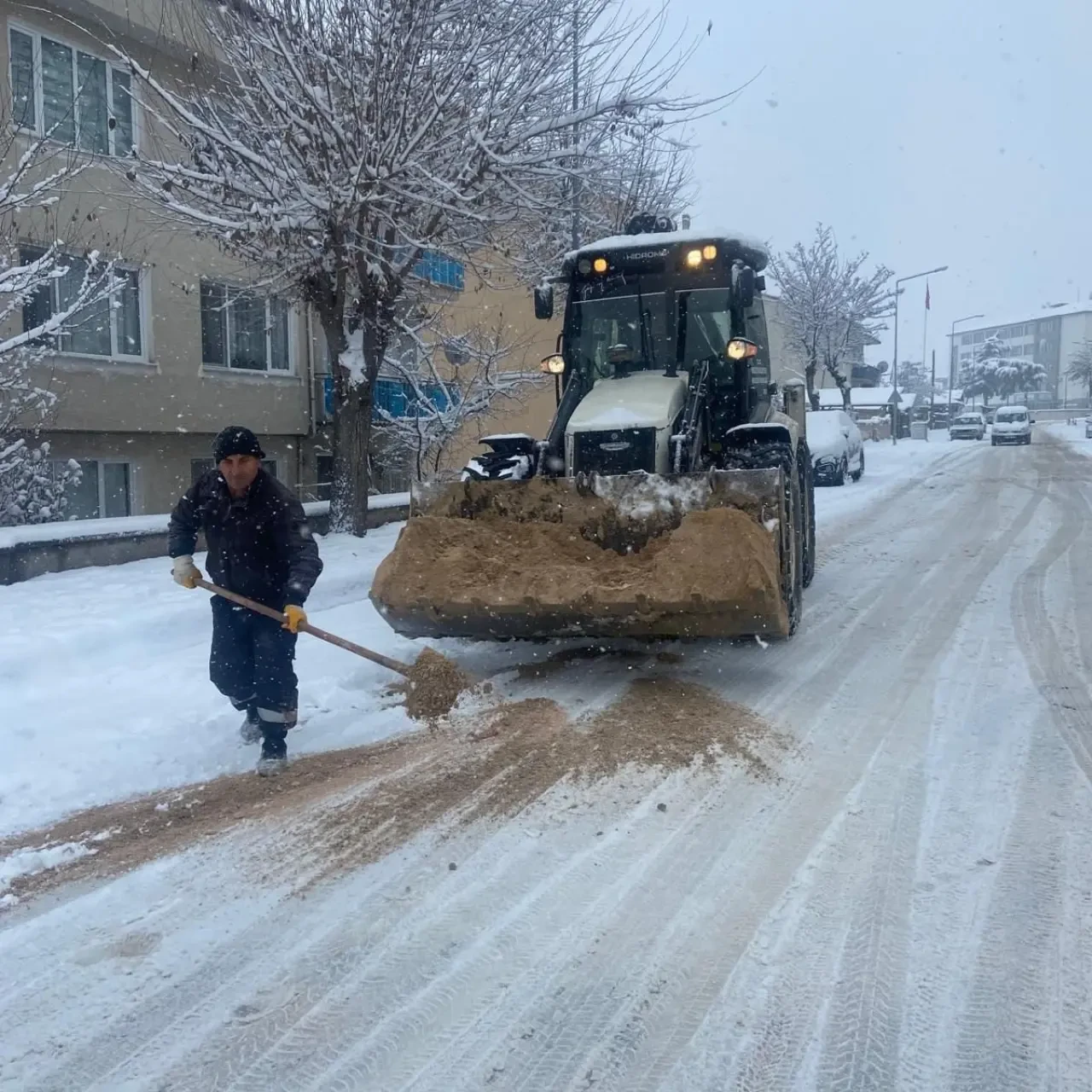 Merzifon’da Fen İşleri Ekipleri Yeni Yıla Sahada Girdi 2