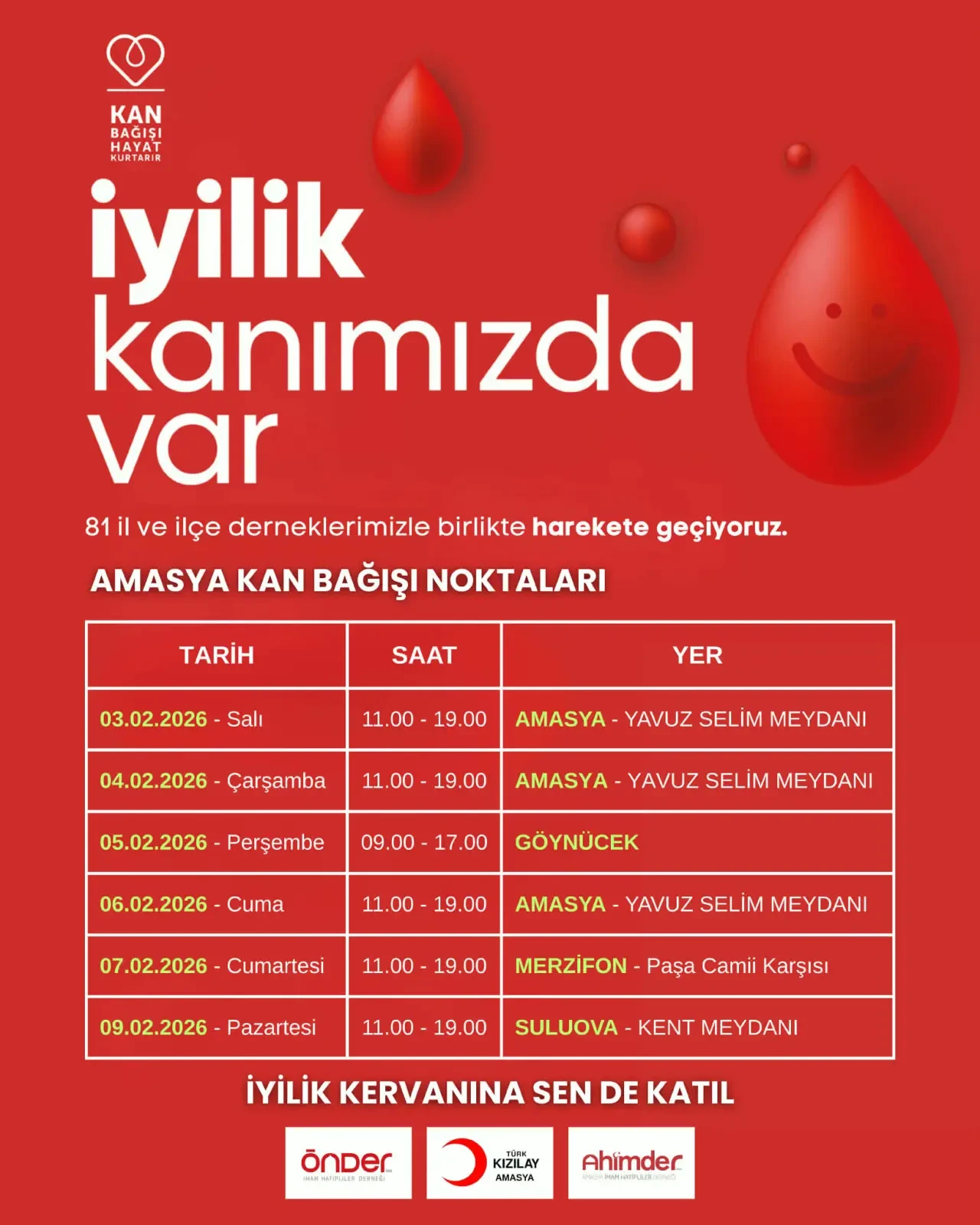 Amasya’da Kan Bağışı Günleri Başlıyor 2