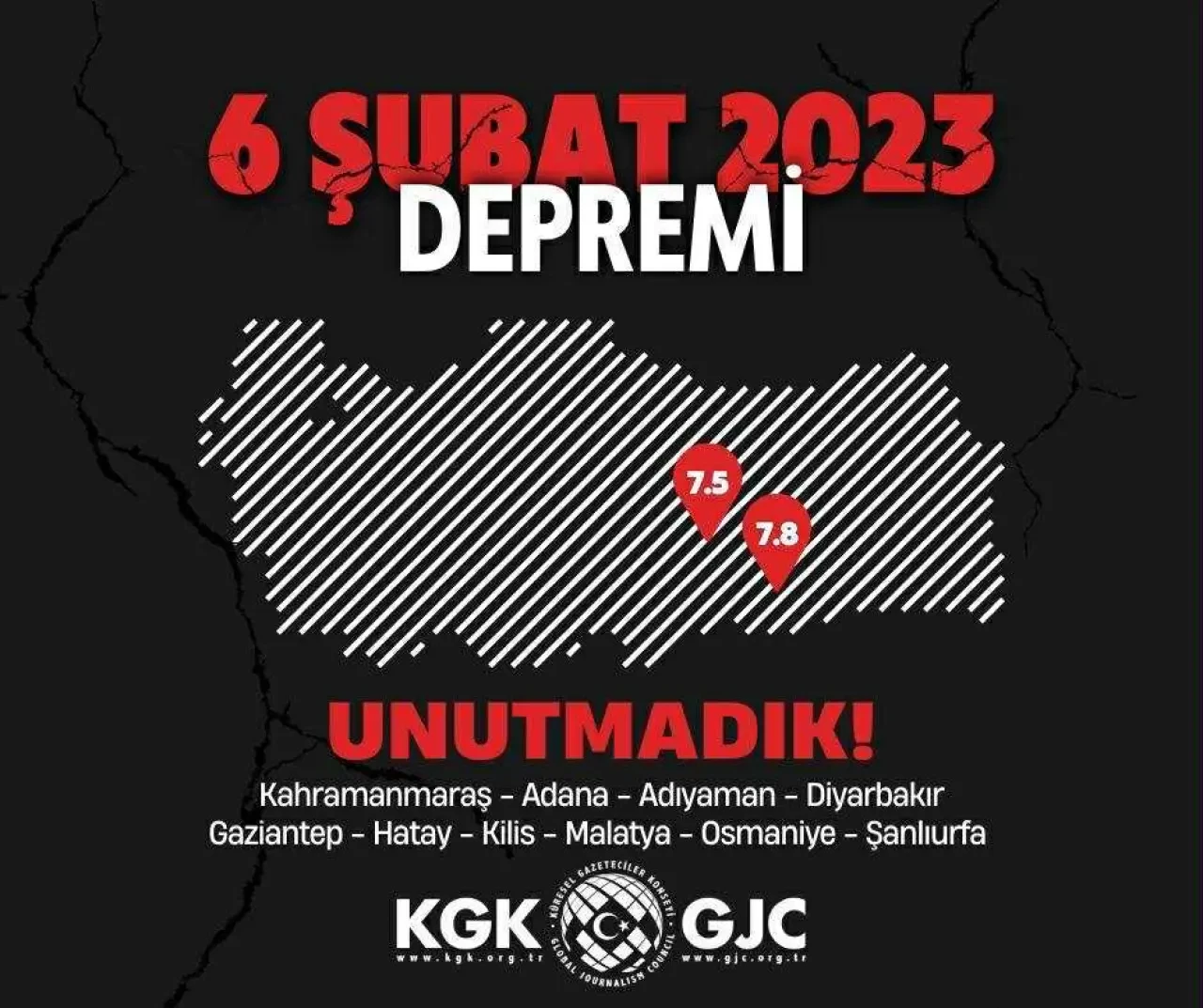 KGK, depremin yıldönümünde Hatay’da 3