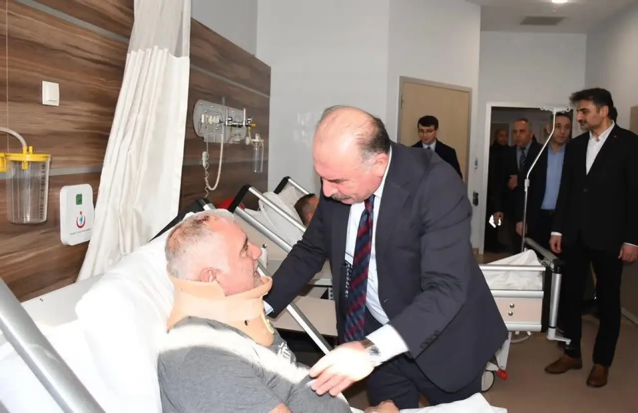 Çorum Valisi Çalgan’dan Yaralı Personele Geçmiş Olsun 1