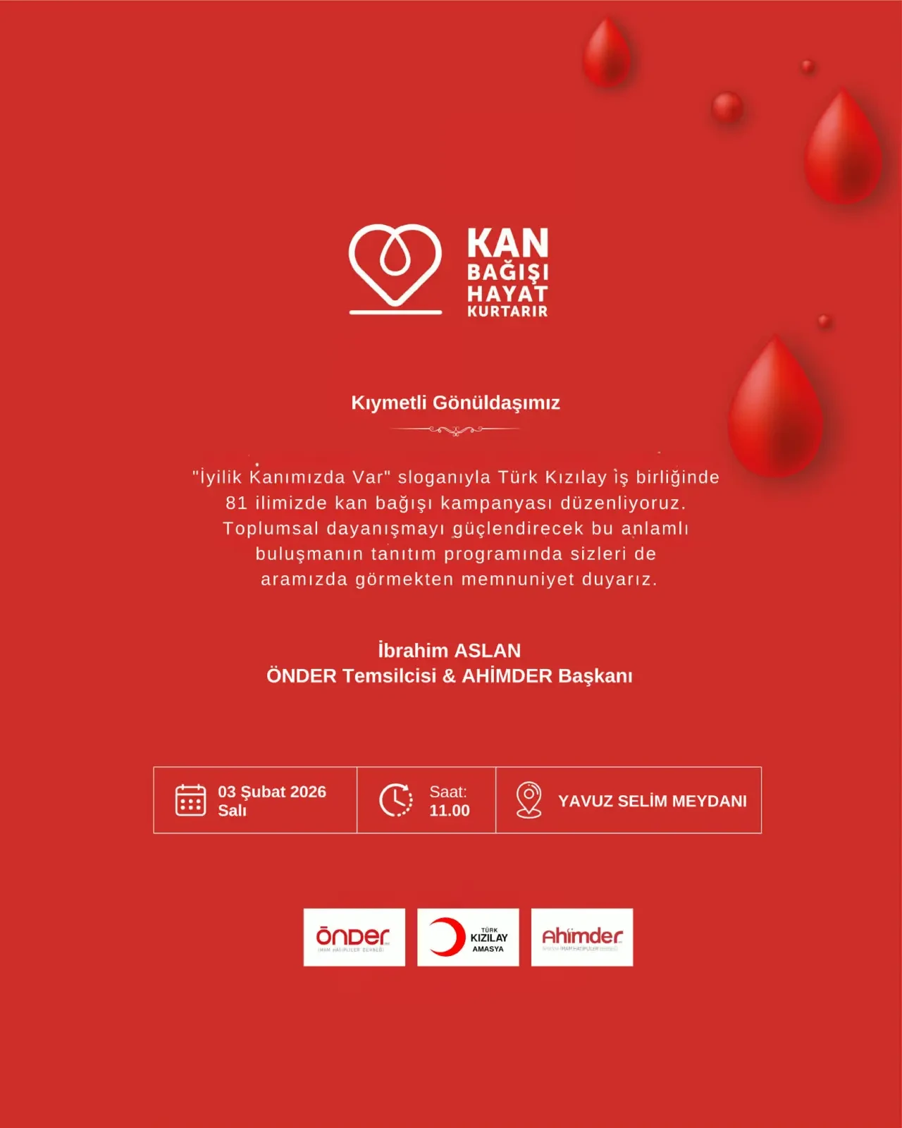 Amasya’da Kan Bağışı Günleri Başlıyor 1