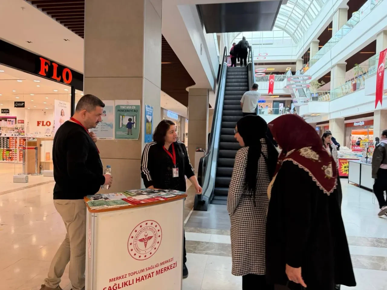 Amasya’da AVM’de Sağlık Standı Kuruldu 2