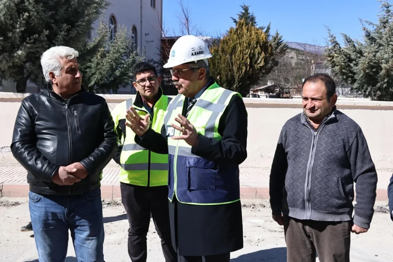 Merzifon’da Yeni Şebekeden İlk Su Verildi 3