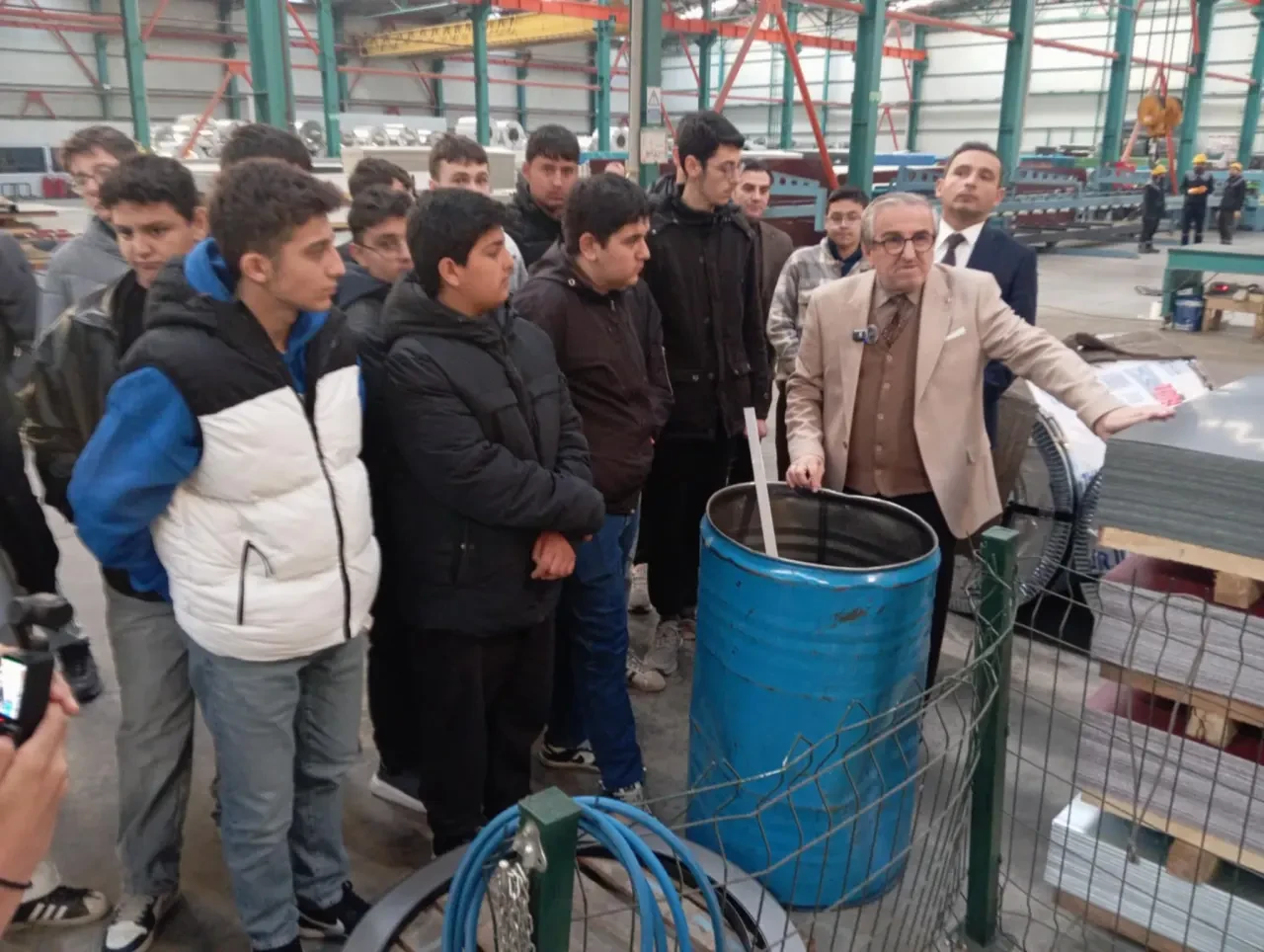 Merzifon MTAL Öğrencileri Tekman Metal’de Üretimi Yerinde Gördü 2