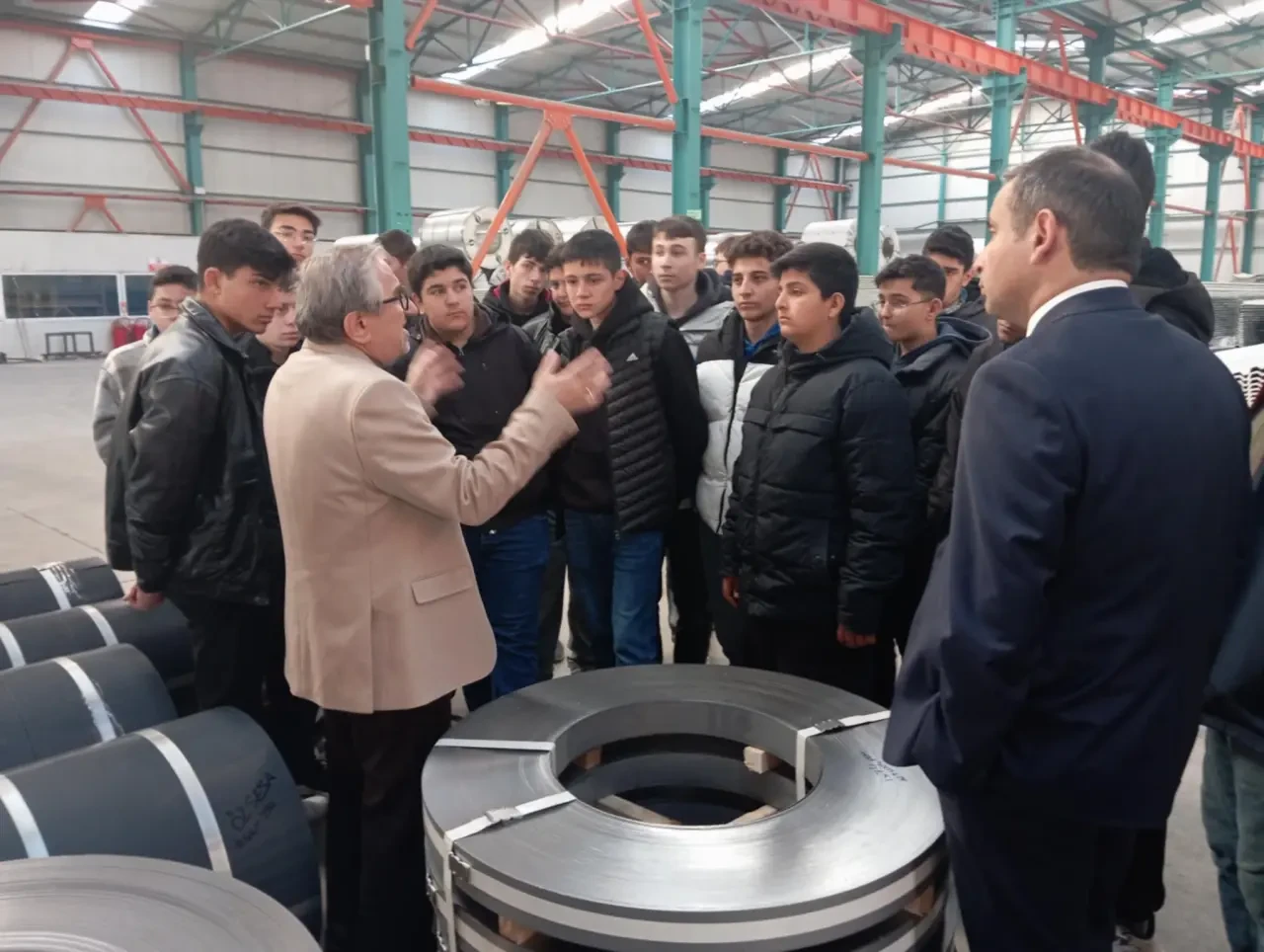 Merzifon MTAL Öğrencileri Tekman Metal’de Üretimi Yerinde Gördü 3