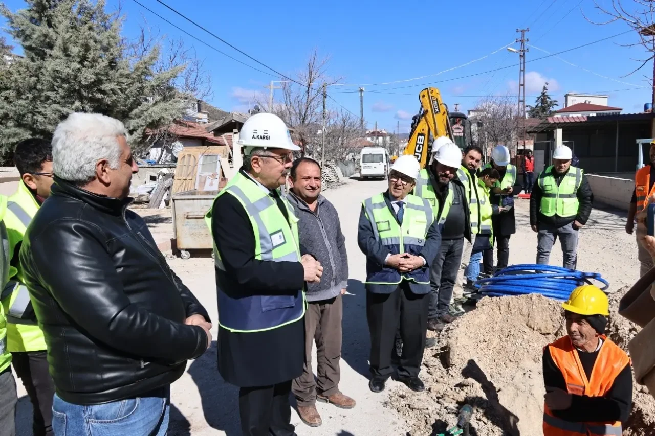 Merzifon’da Yeni Şebekeden İlk Su Verildi 2