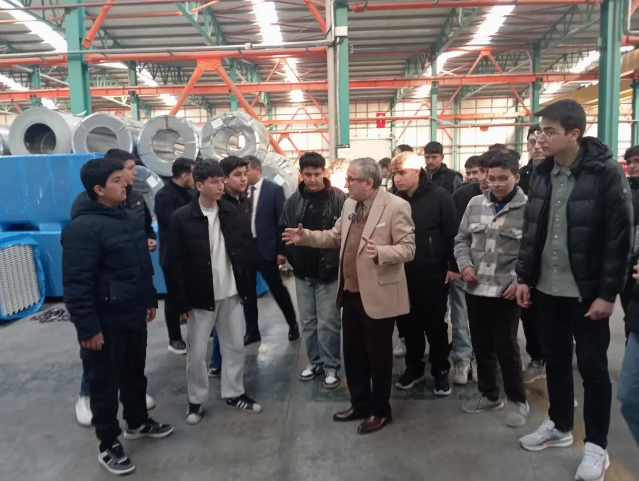 Merzifon MTAL Öğrencileri Tekman Metal’de Üretimi Yerinde Gördü 4