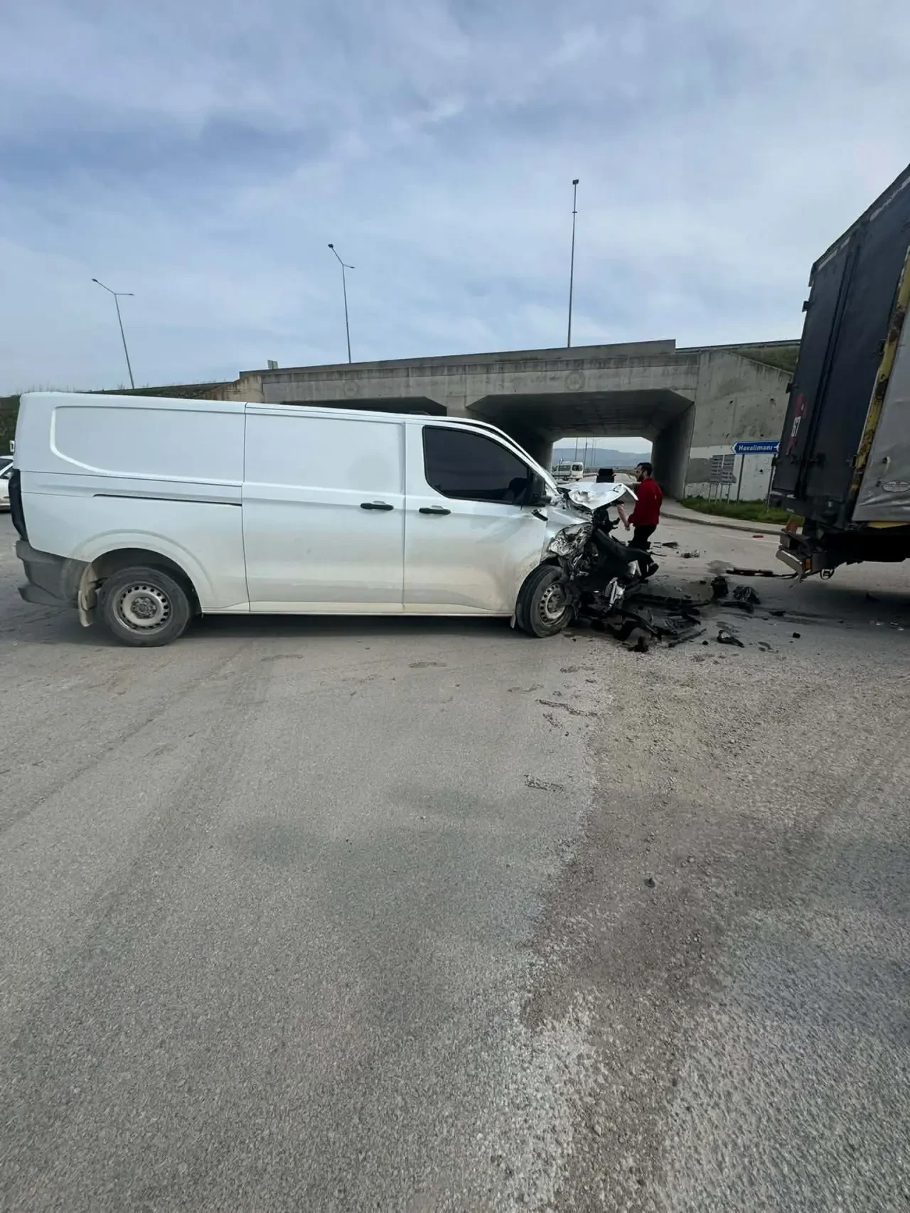 Merzifon Havalimanı Yolunda Kaza: 1 Yaralı 3